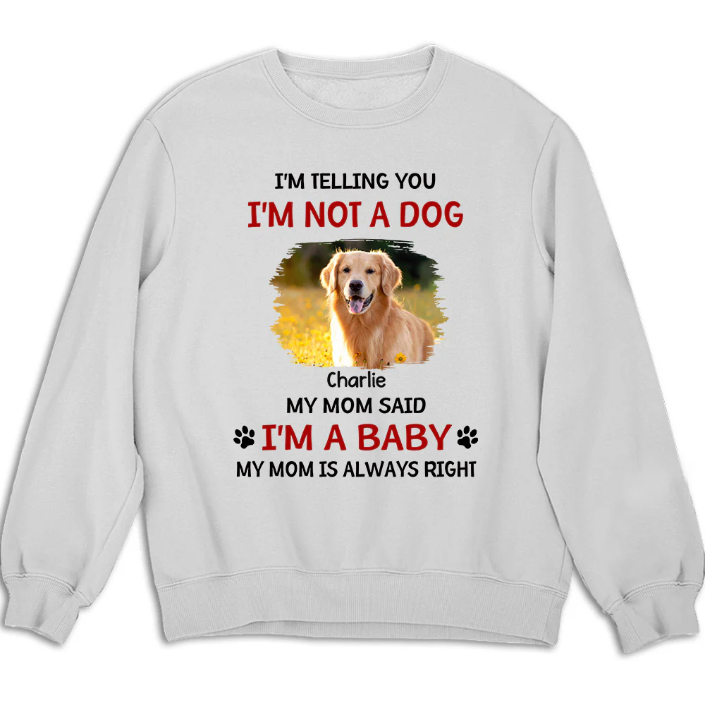 Litterally A Baby Photo - Personalized Custom Sweatshirt