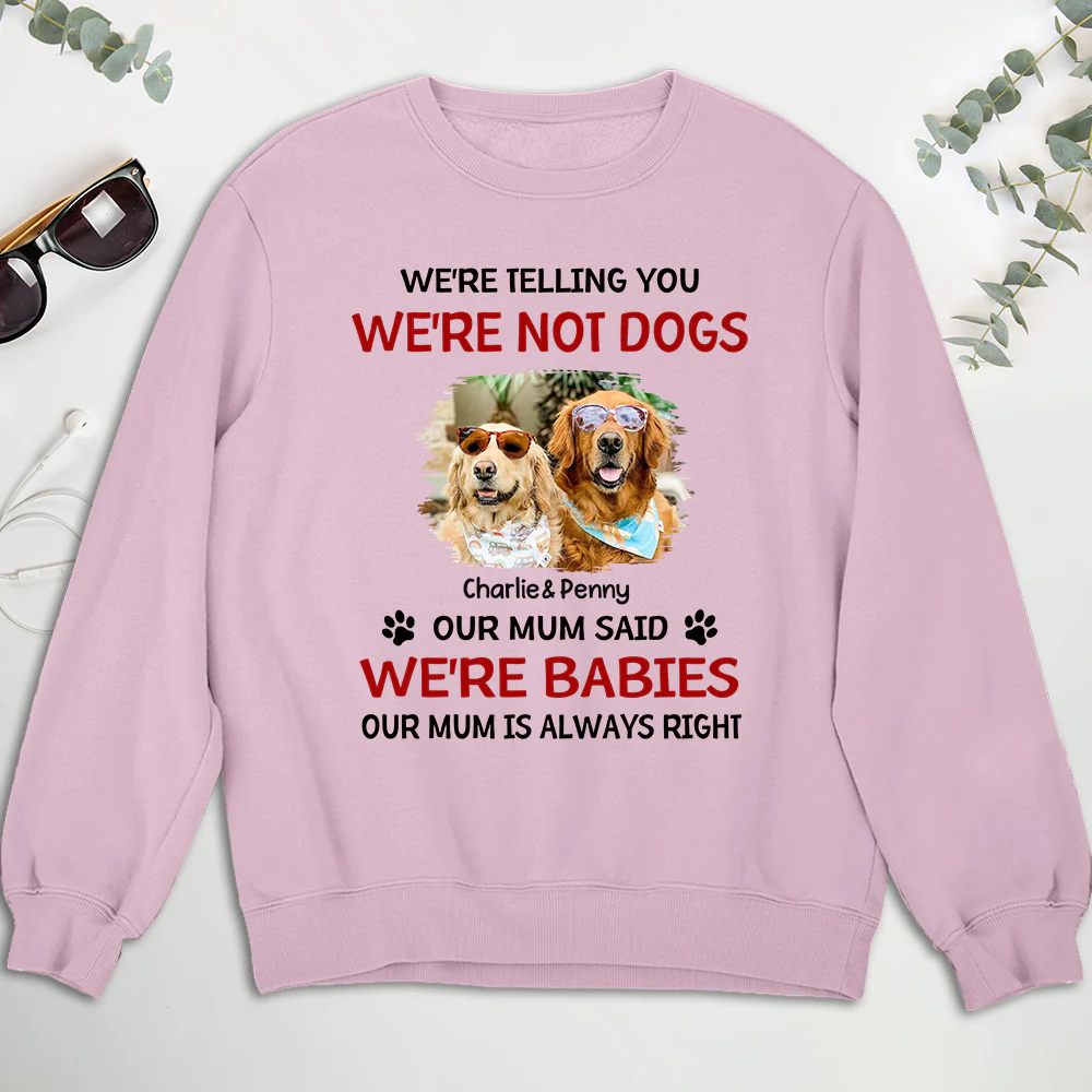 Litterally A Baby Photo - Personalized Custom Sweatshirt - Image 3