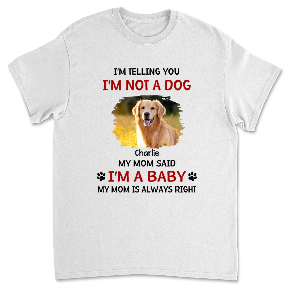 Litterally A Baby Photo - Personalized Custom Unisex T-shirt