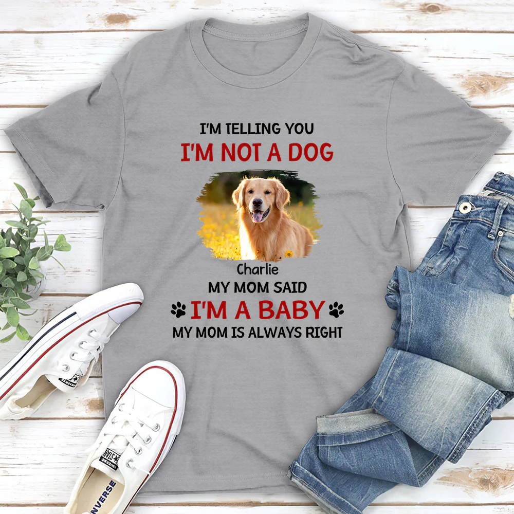 Litterally A Baby Photo - Personalized Custom Unisex T-shirt - Image 2