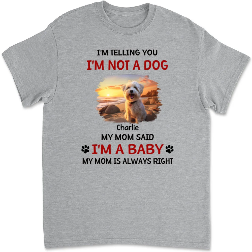 Litterally A Baby Photo - Personalized Custom Unisex T-shirt - Image 6