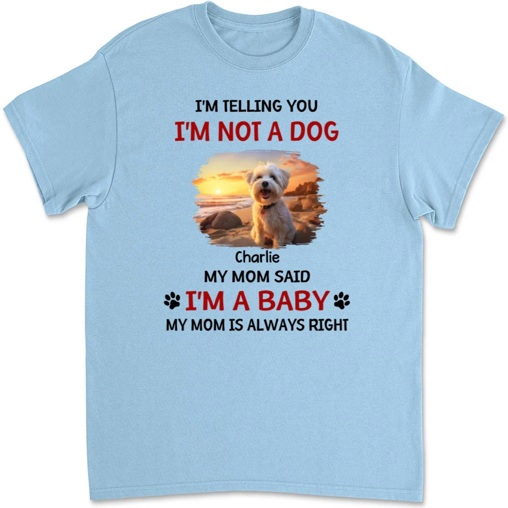 Litterally A Baby Photo - Personalized Custom Unisex T-shirt - Image 7