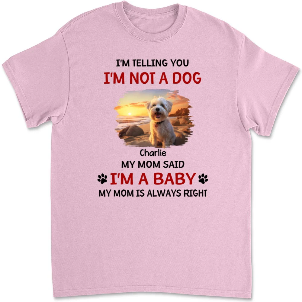 Litterally A Baby Photo - Personalized Custom Unisex T-shirt - Image 8