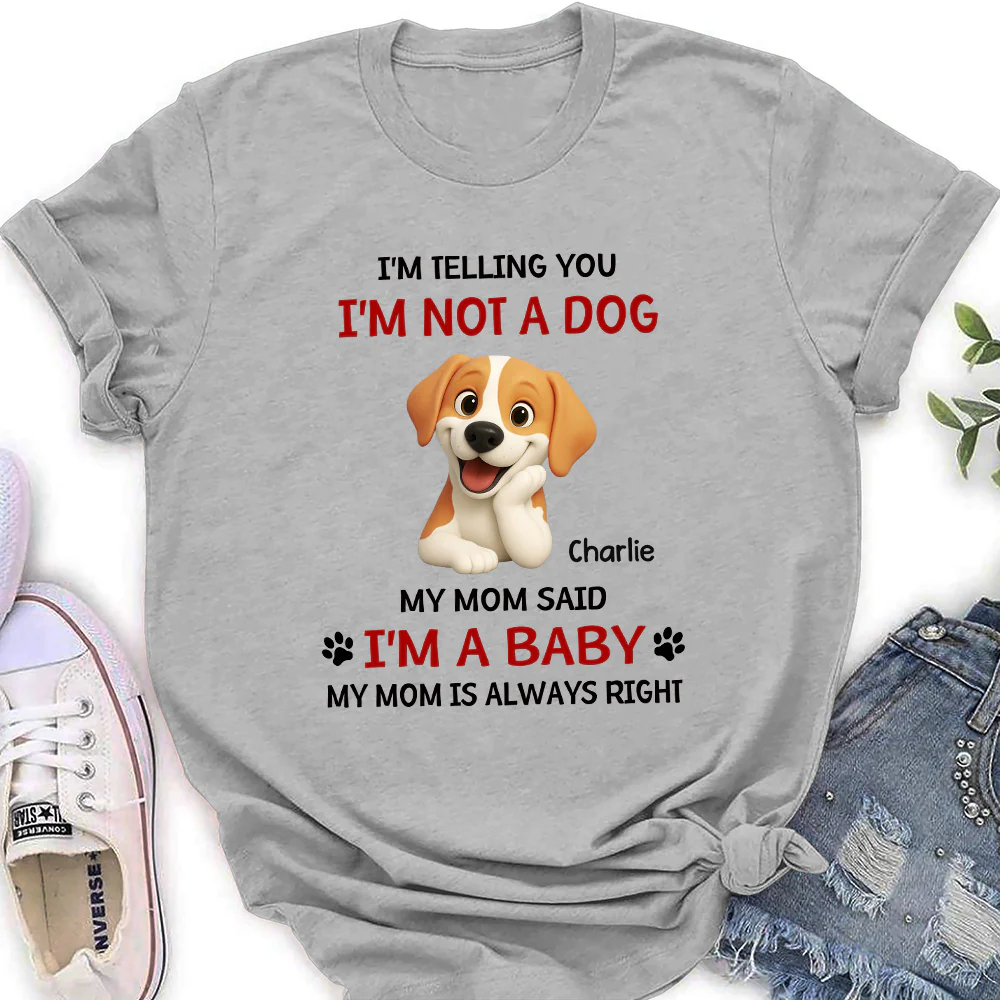 Litterally A Baby Photo - Personalized Custom Women's T-shirt - Image 2