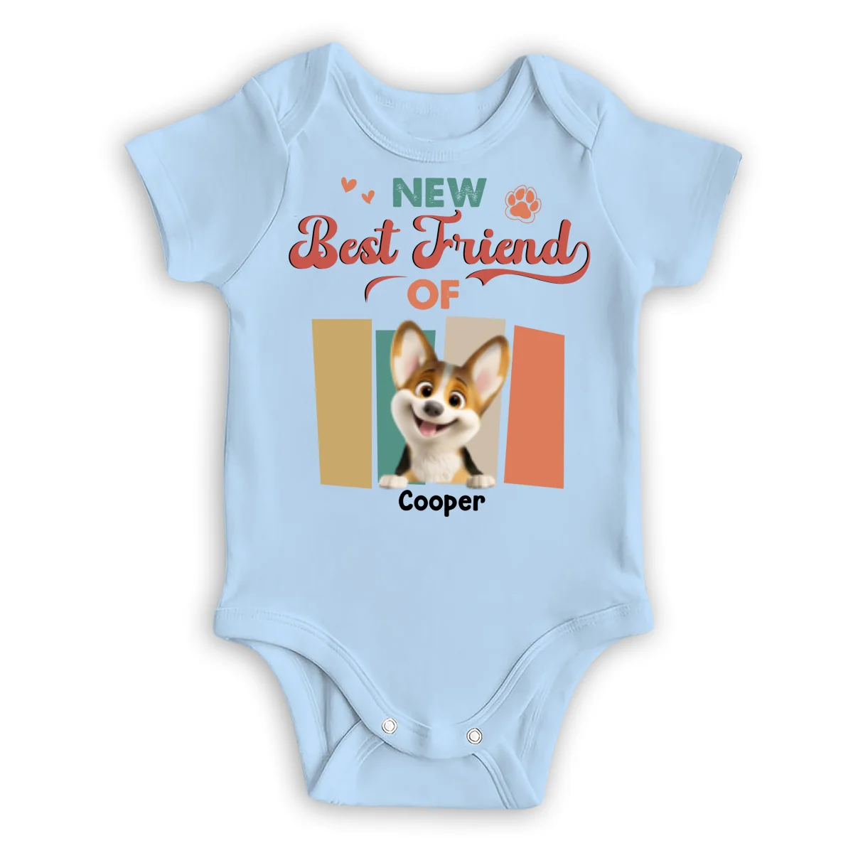 Little Hands Big Fur Family - Personalized Custom Baby Onesie - Image 7