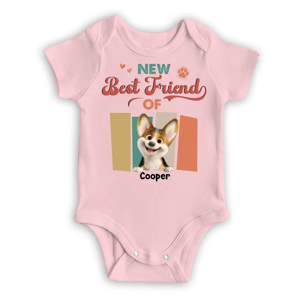 Little Hands Big Fur Family - Personalized Custom Baby Onesie - Image 9