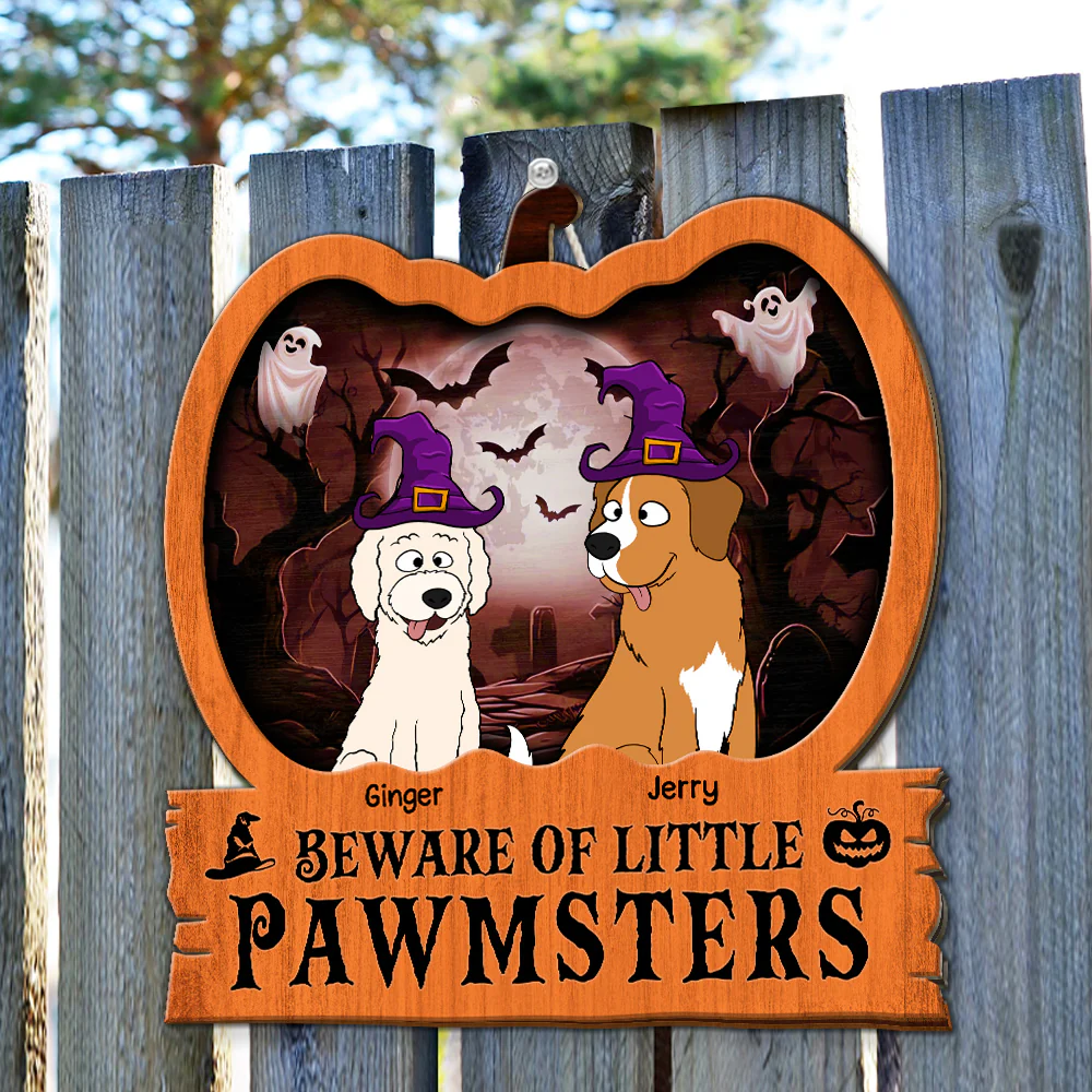 Little Pawmsters - Personalized Custom Wood Sign - Image 2
