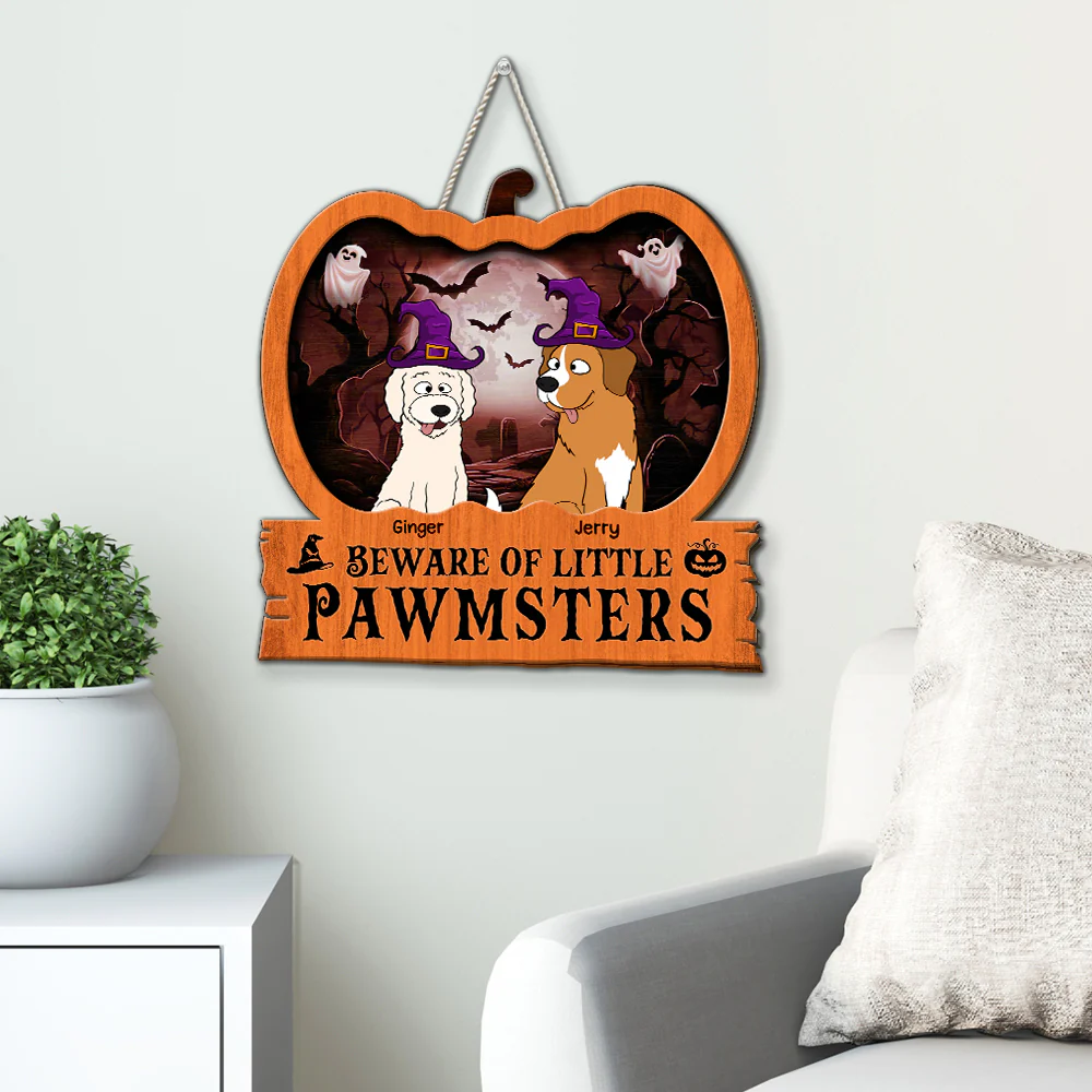 Little Pawmsters - Personalized Custom Wood Sign - Image 4