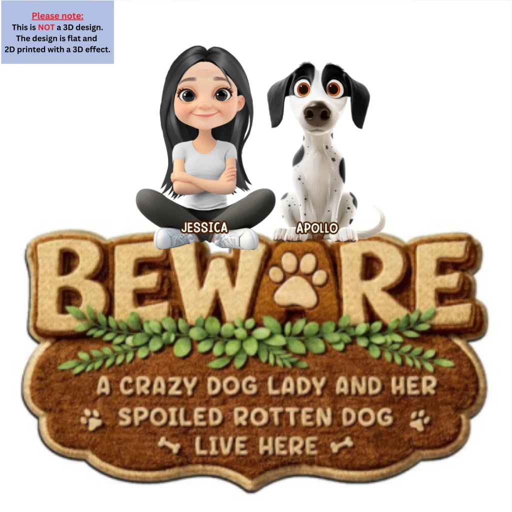 Live Here - Personalized Custom 3D Effect Doormat - Image 7