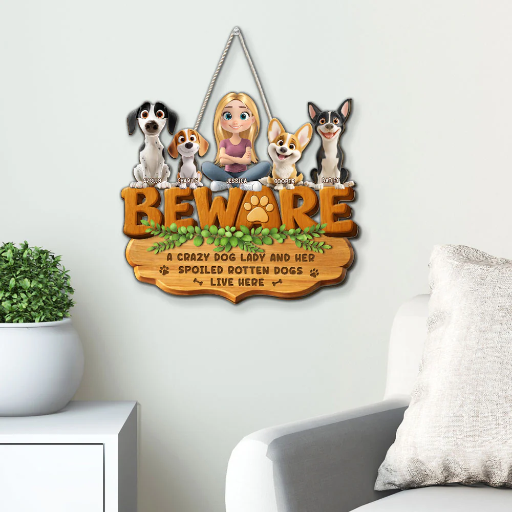 Live Here - Personalized Custom 3D Effect Wood Sign - Image 3