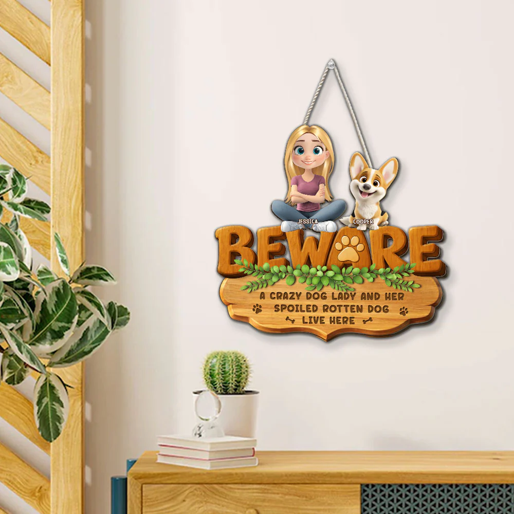 Live Here - Personalized Custom 3D Effect Wood Sign - Image 4