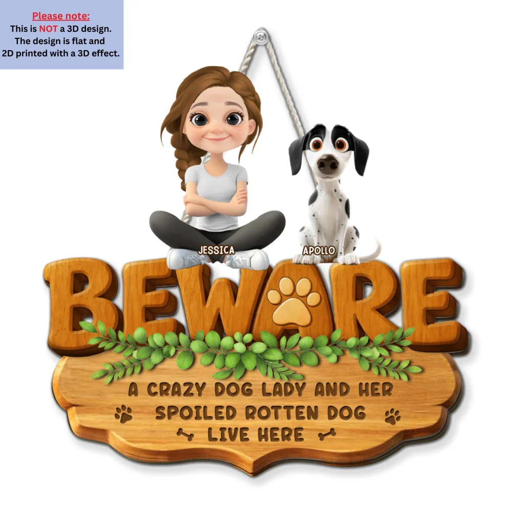 Live Here - Personalized Custom 3D Effect Wood Sign - Image 6