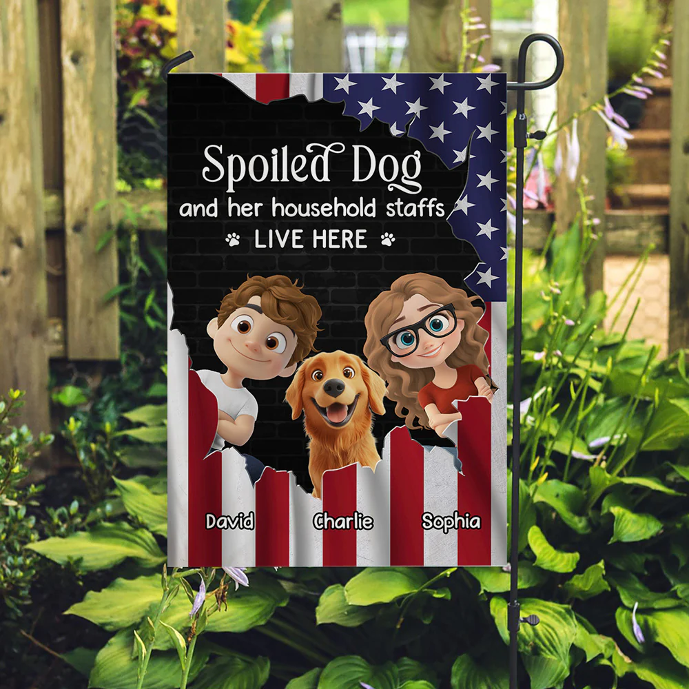 Live Here - Personalized Custom Flag - Image 3