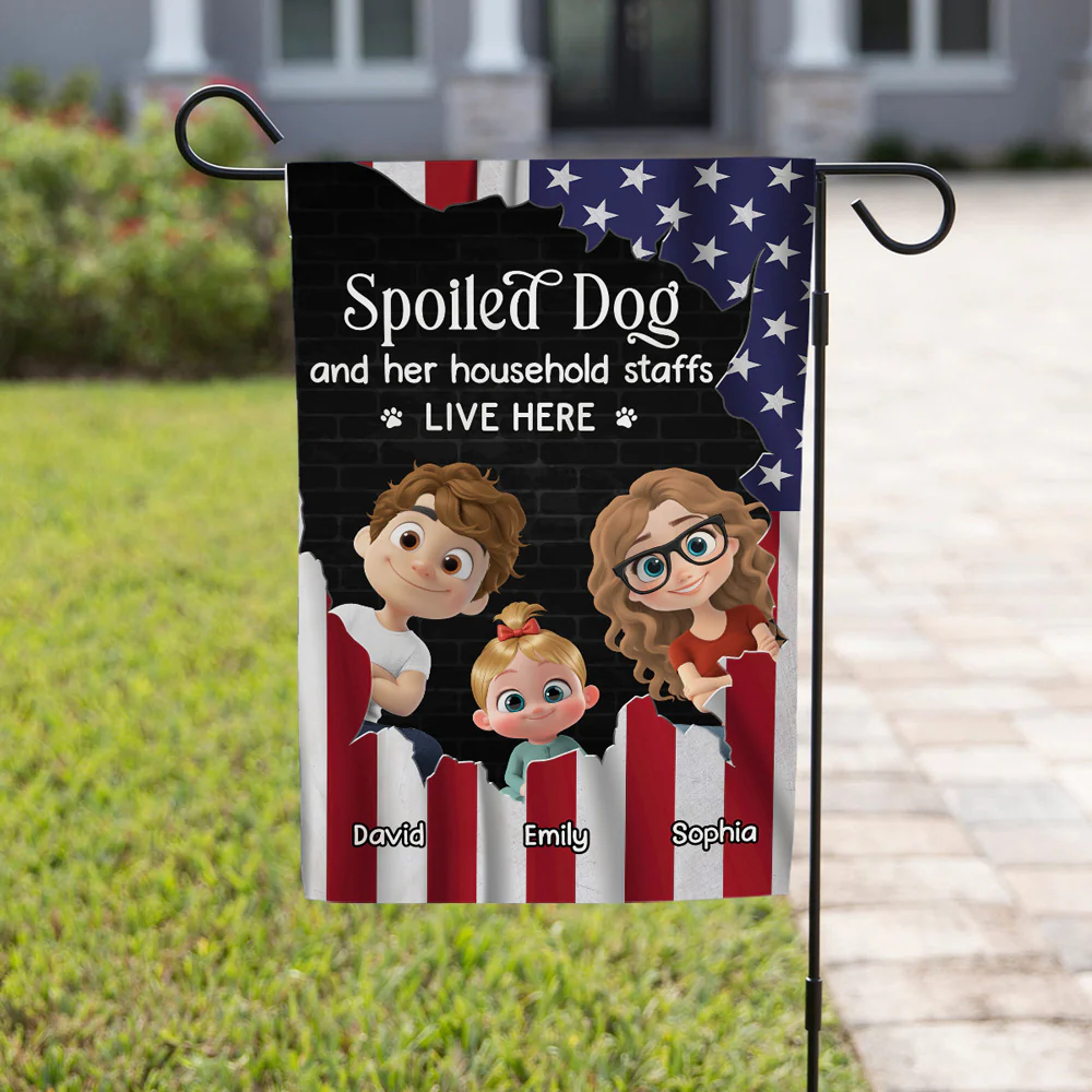 Live Here - Personalized Custom Flag - Image 4
