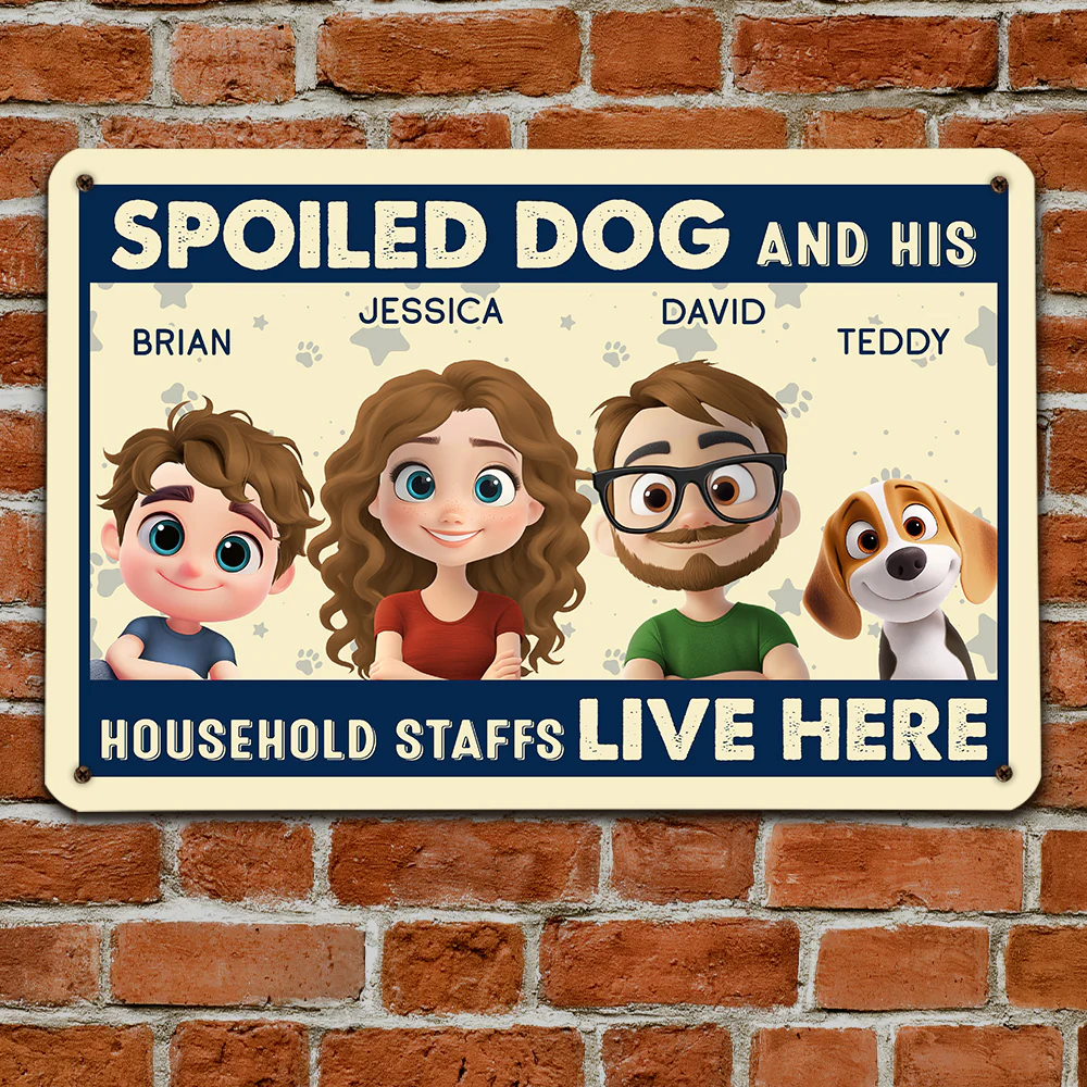 Live Here - Personalized Custom Metal Sign - Image 2
