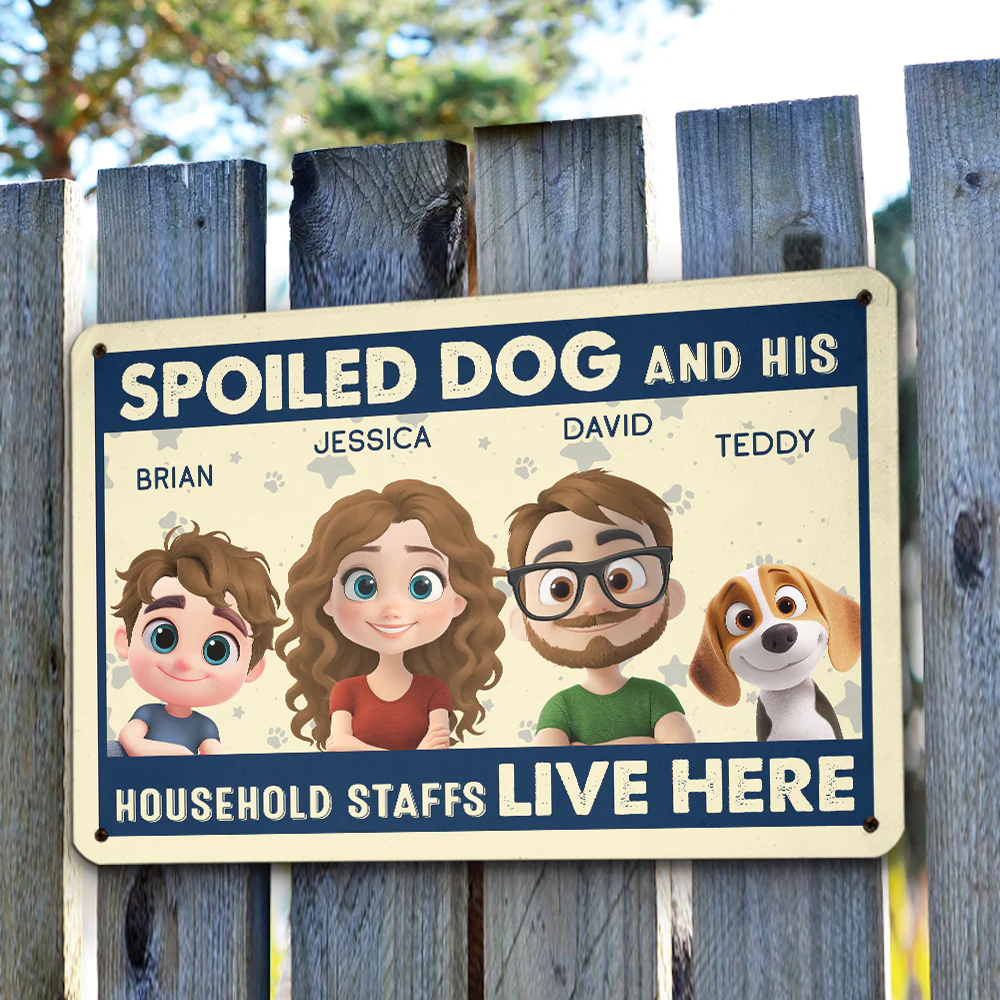 Live Here - Personalized Custom Metal Sign - Image 3