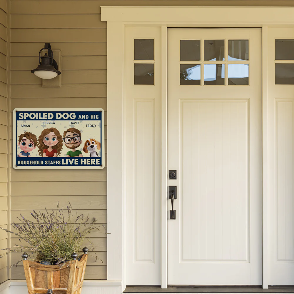 Live Here - Personalized Custom Metal Sign - Image 4