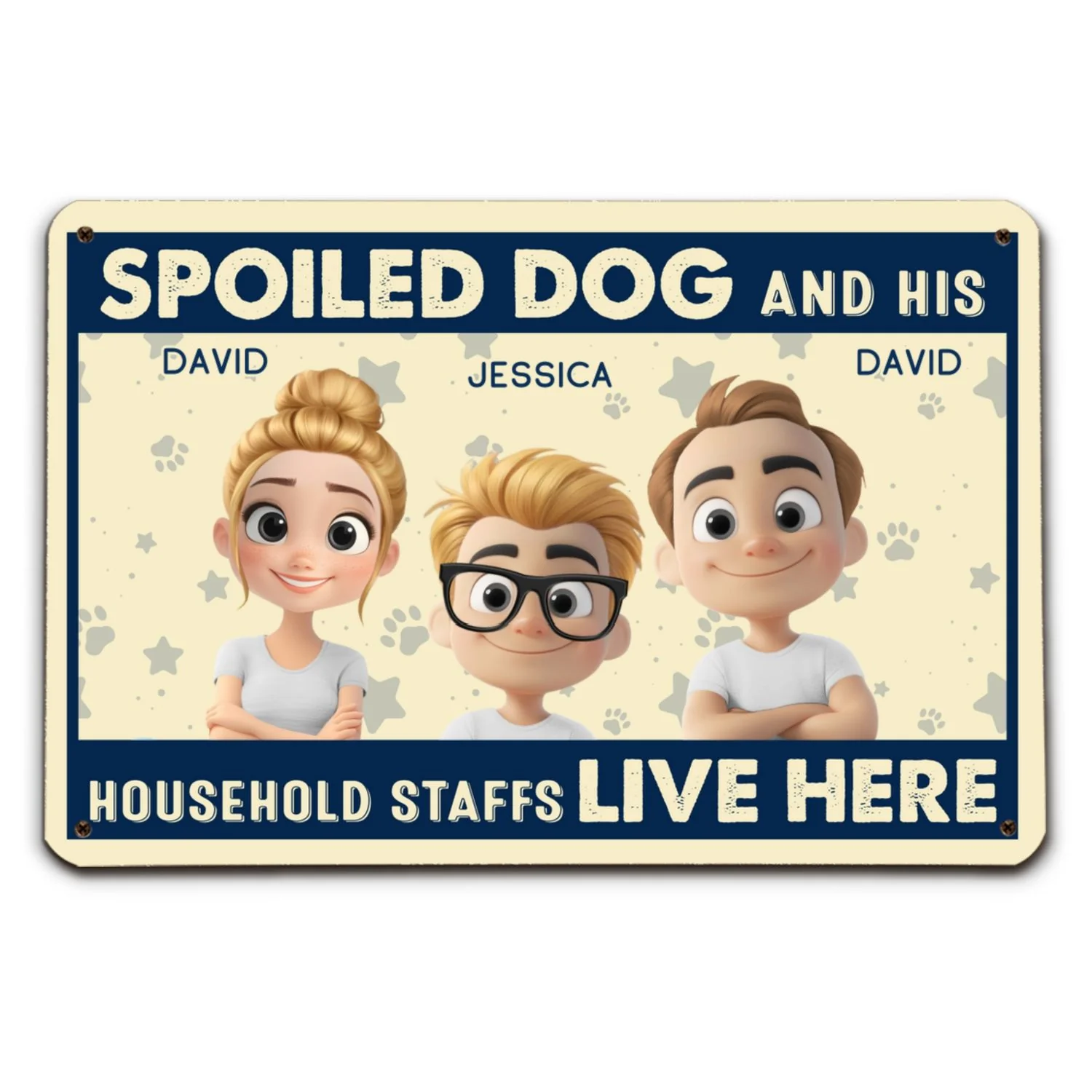Live Here - Personalized Custom Metal Sign - Image 6