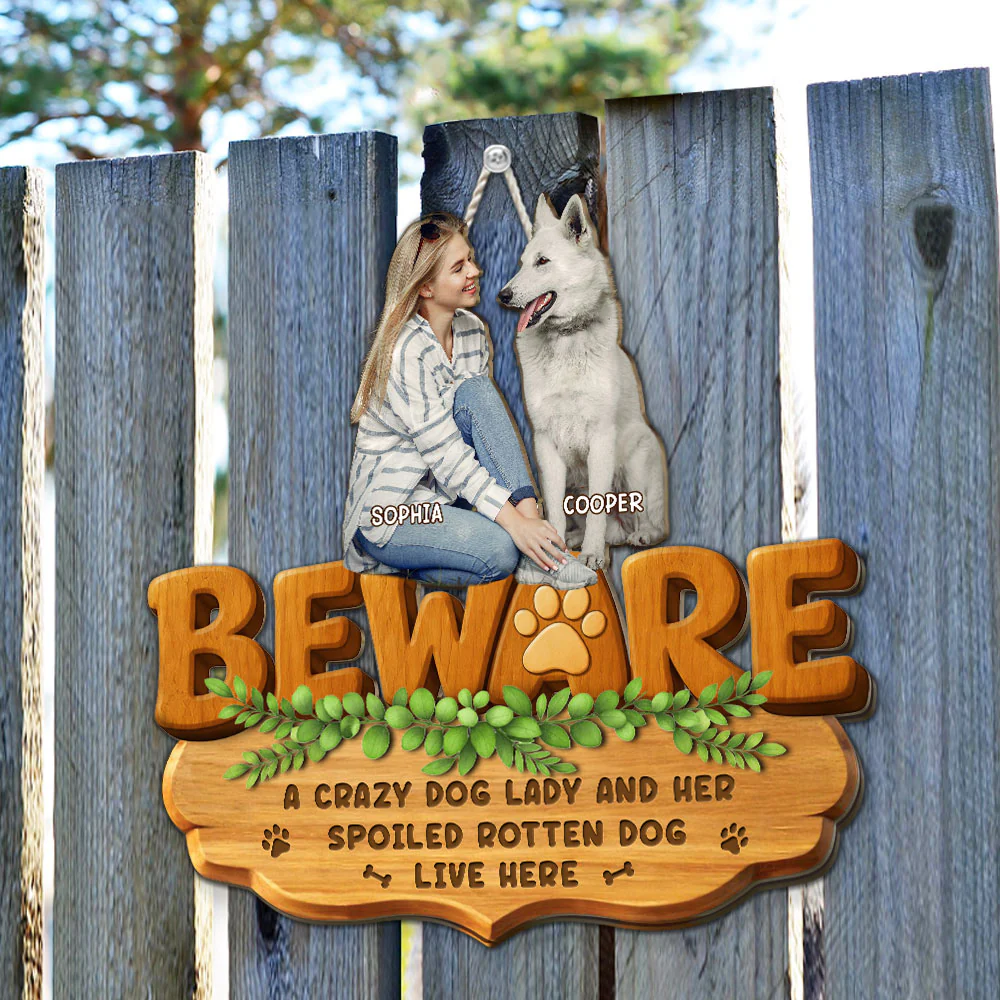Live Here Photo - Personalized Custom 3D Effect Wood Sign