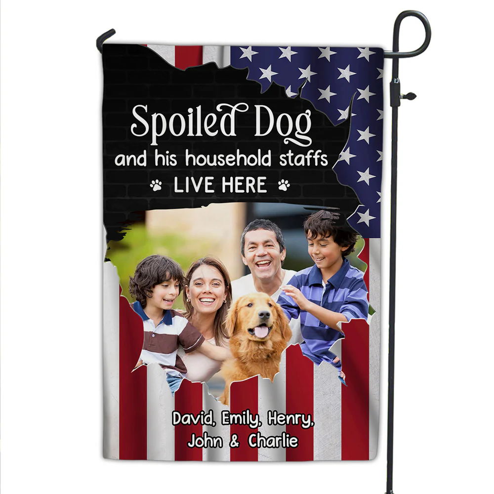 Live Here Photo - Personalized Custom Flag