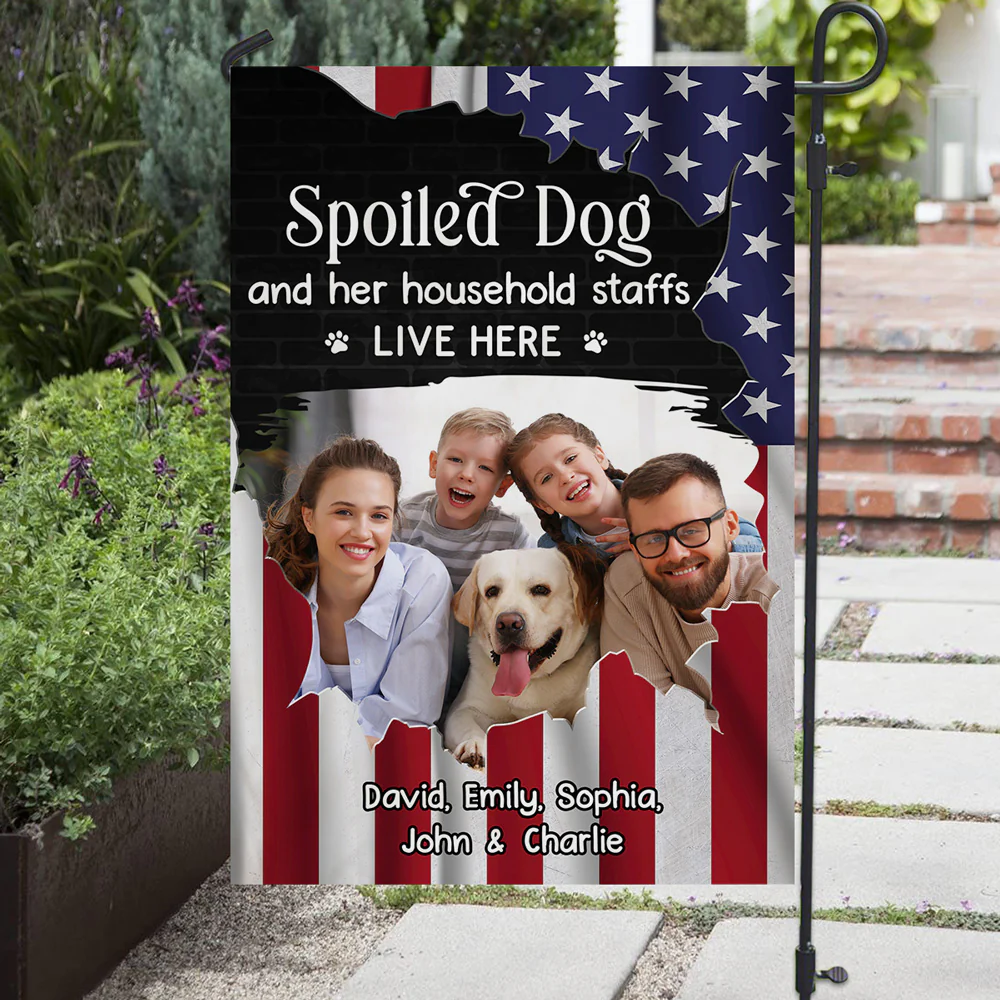 Live Here Photo - Personalized Custom Flag - Image 3