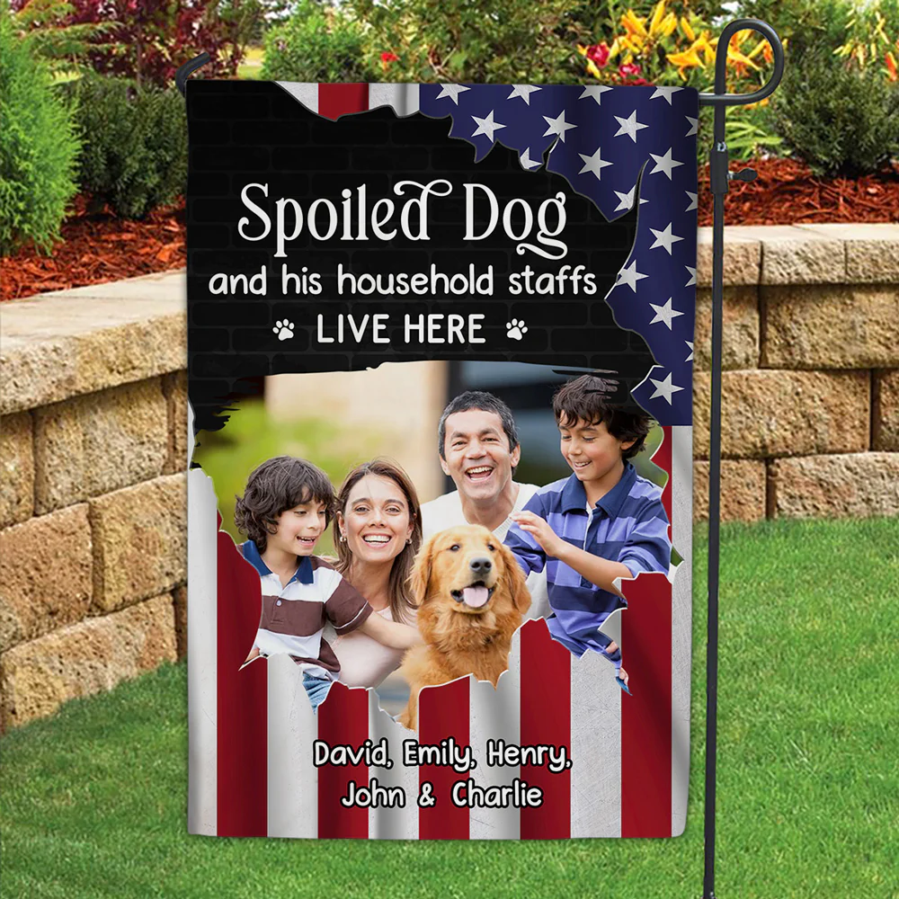 Live Here Photo - Personalized Custom Flag - Image 4