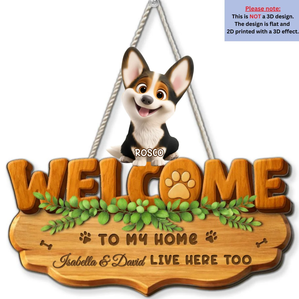 Live Here Too - Personalized Custom 3D Effect Wood Sign - Image 6