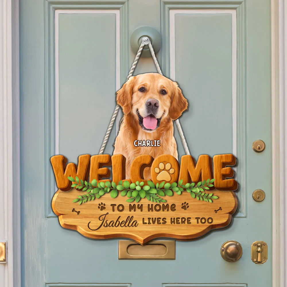 Live Here Too Photo - Personalized Custom 3D Effect Wood Sign