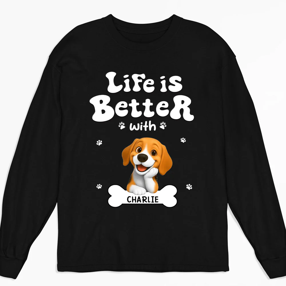 Living The Best Life - Personalized Custom Long Sleeve T-shirt