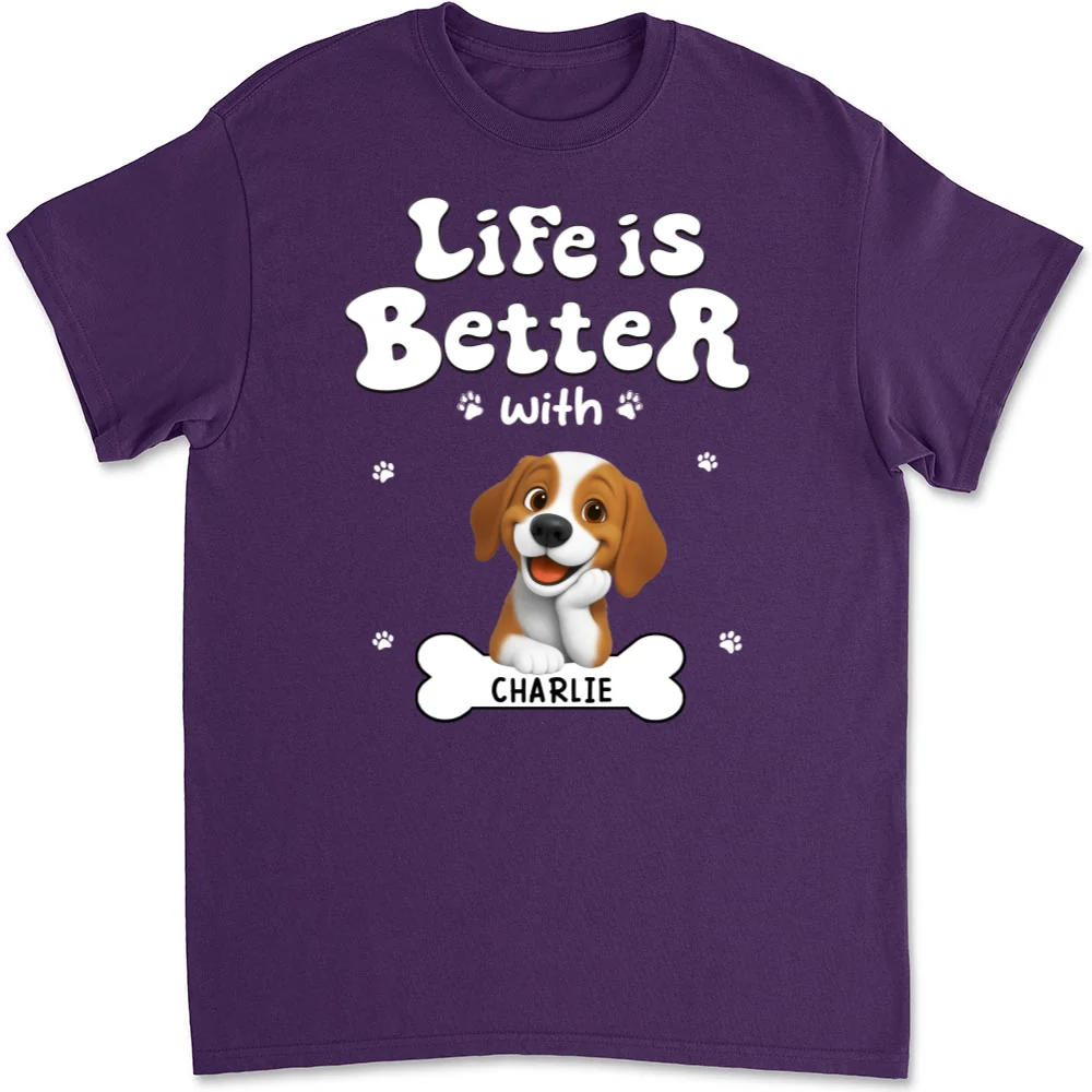 Living The Best Life - Personalized Custom Unisex T-shirt - Image 10