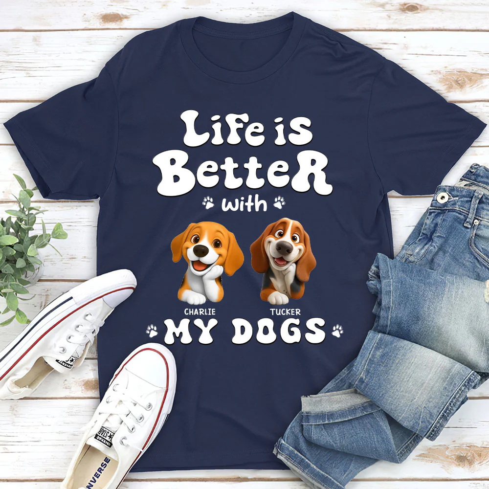 Living The Best Life - Personalized Custom Unisex T-shirt - Image 2