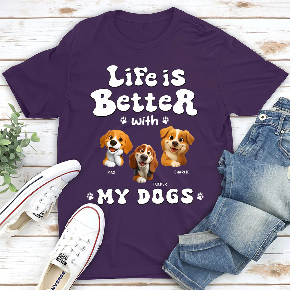 Living The Best Life - Personalized Custom Unisex T-shirt - Image 3