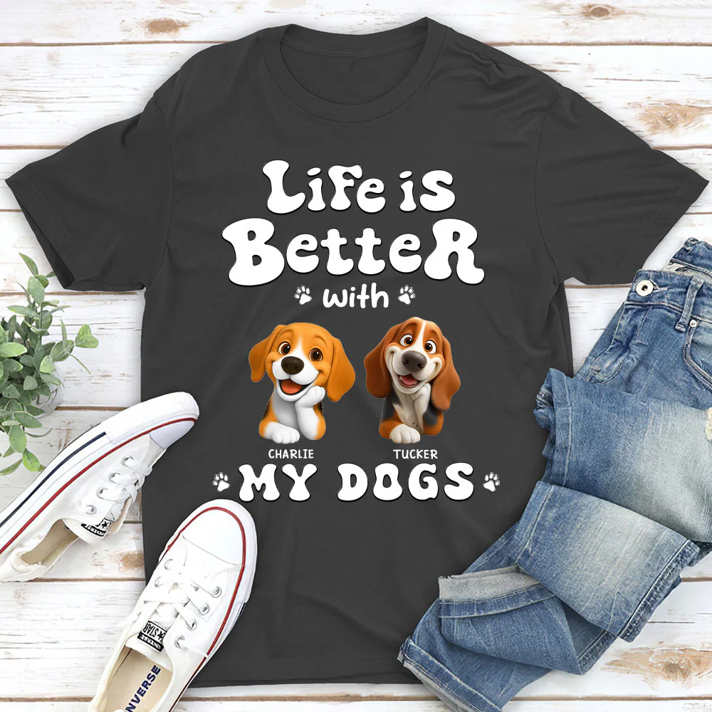 Living The Best Life - Personalized Custom Unisex T-shirt - Image 4