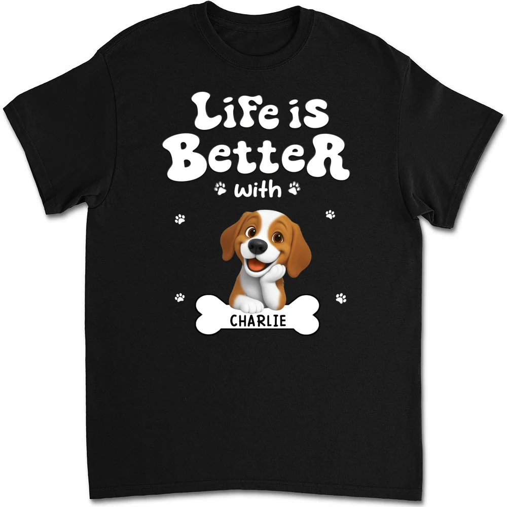 Living The Best Life - Personalized Custom Unisex T-shirt - Image 6