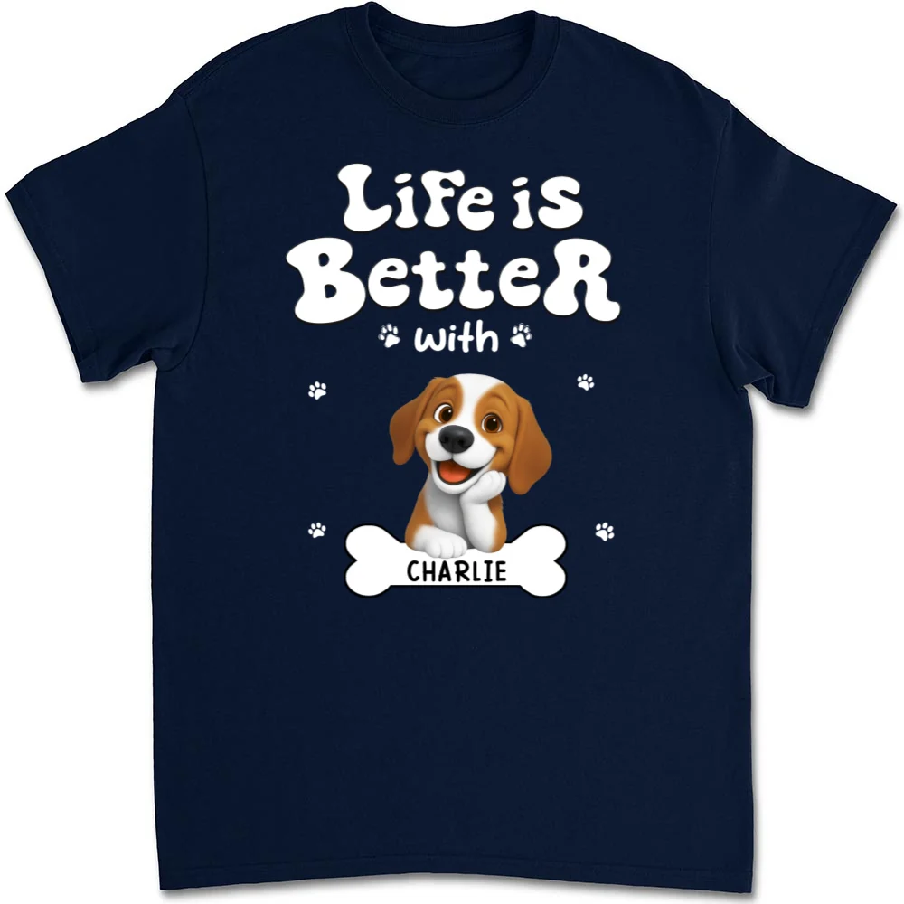 Living The Best Life - Personalized Custom Unisex T-shirt - Image 7