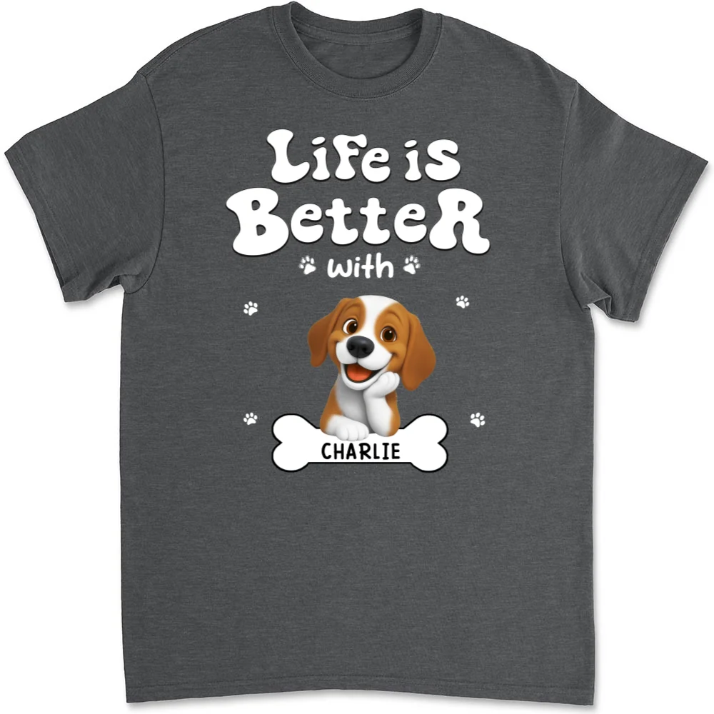 Living The Best Life - Personalized Custom Unisex T-shirt - Image 8
