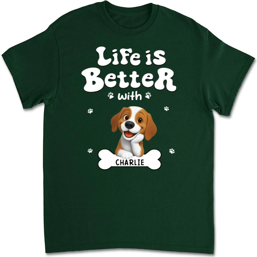 Living The Best Life - Personalized Custom Unisex T-shirt - Image 9