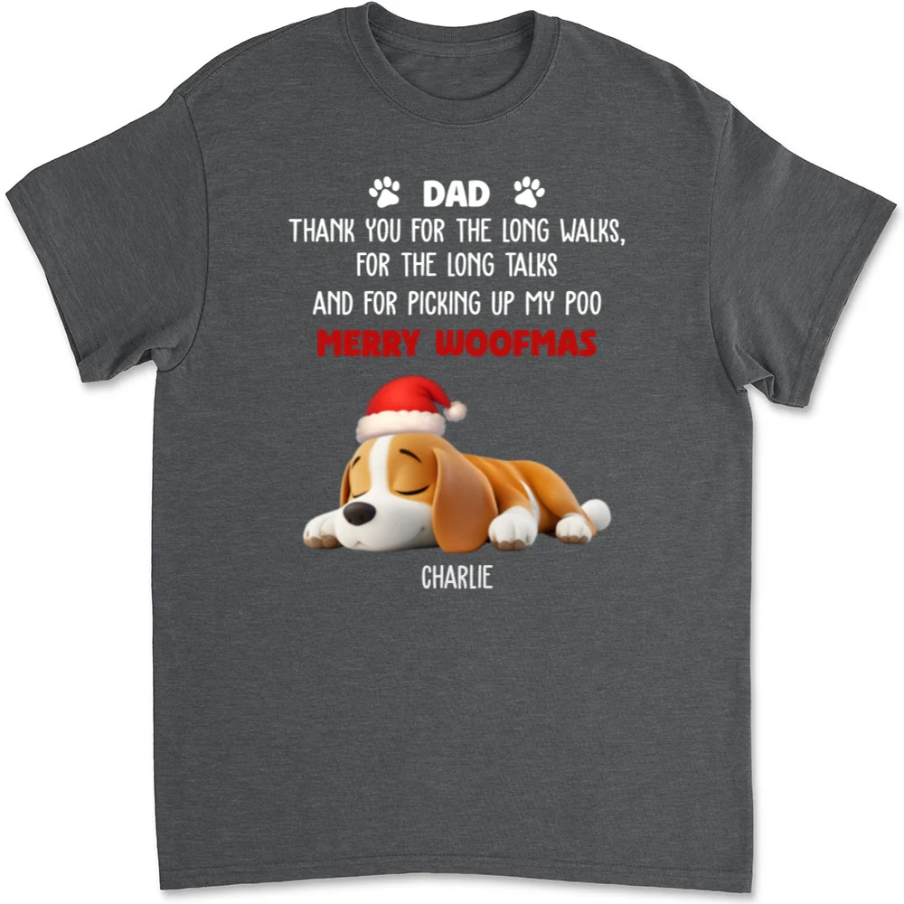 Long Walks Long Talks Dark Ver - Personalized Custom Unisex T-shirt - Image 9