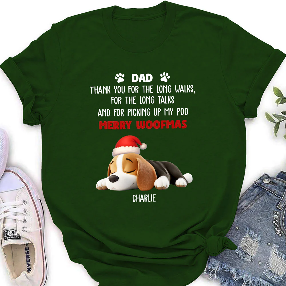 Long Walks Long Talks Dark Ver - Personalized Custom Women's T-Shirt - Image 5