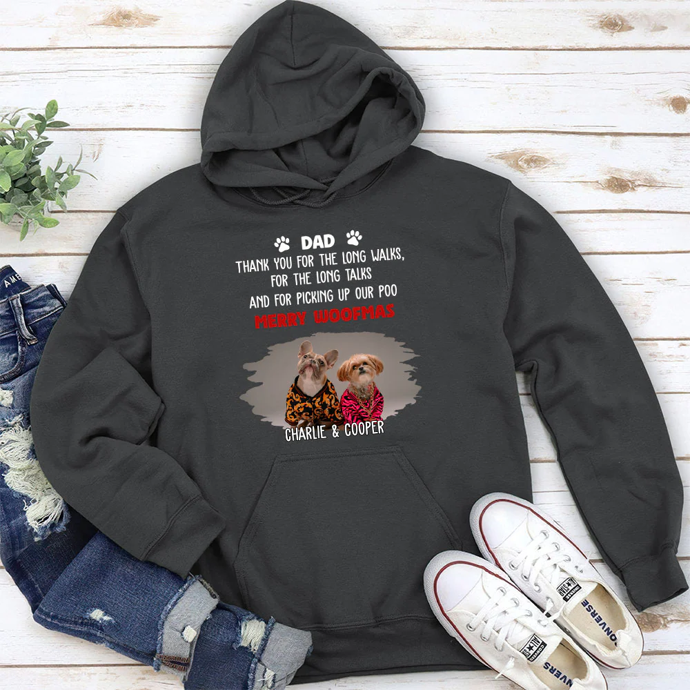 Long Walks Long Talks Dark Ver Photo - Personalized Custom Hoodie - Image 4