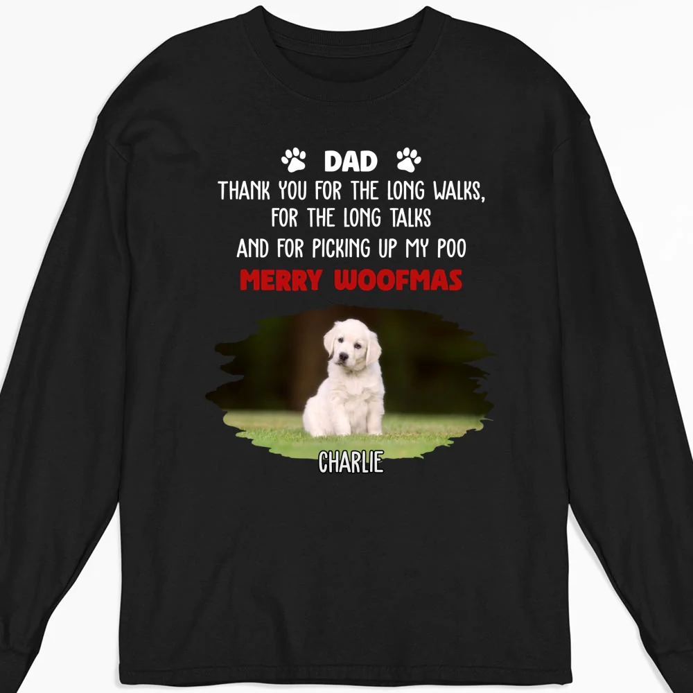 Long Walks Long Talks Dark Ver Photo - Personalized Custom Long Sleeve - Image 6