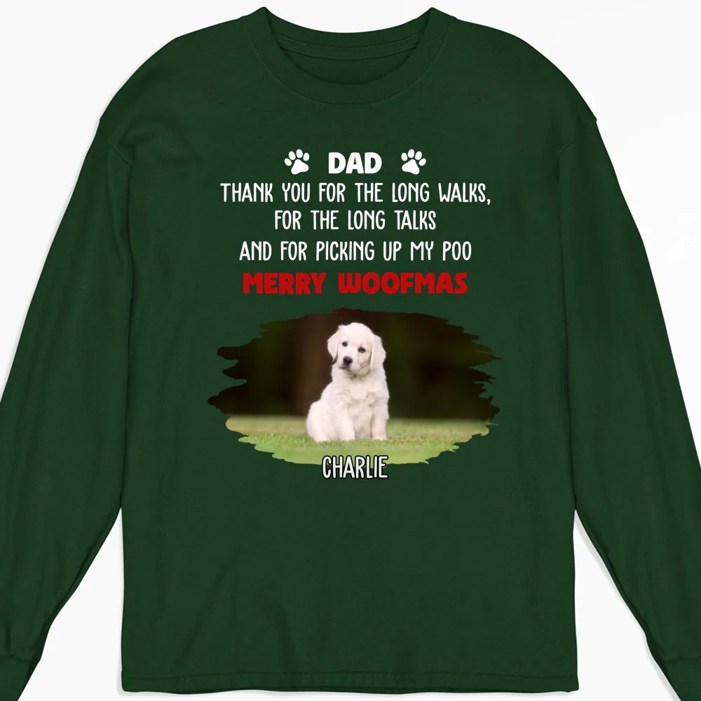 Long Walks Long Talks Dark Ver Photo - Personalized Custom Long Sleeve - Image 8