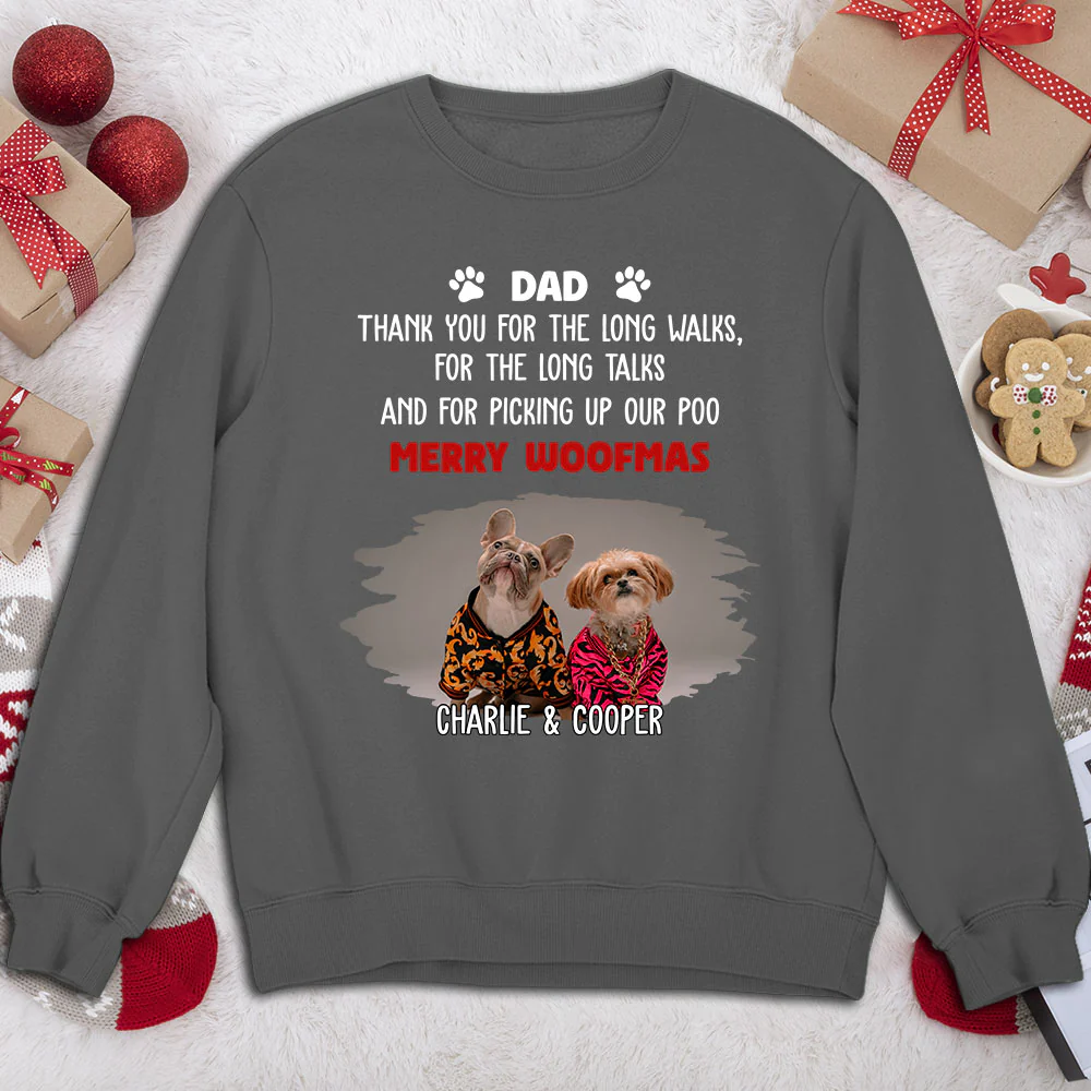 Long Walks Long Talks Dark Ver Photo - Personalized Custom Sweatshirt - Image 4