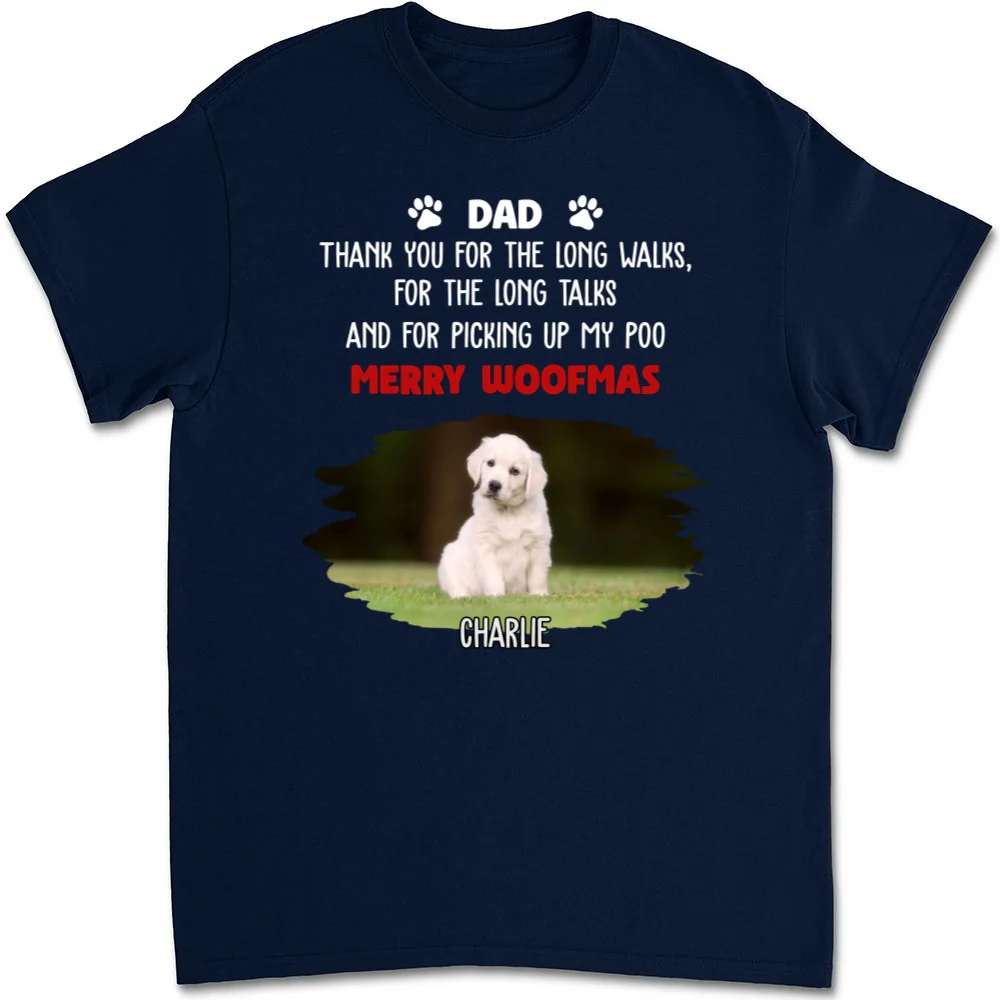 Long Walks Long Talks Dark Ver Photo - Personalized Custom Unisex T-shirt - Image 7