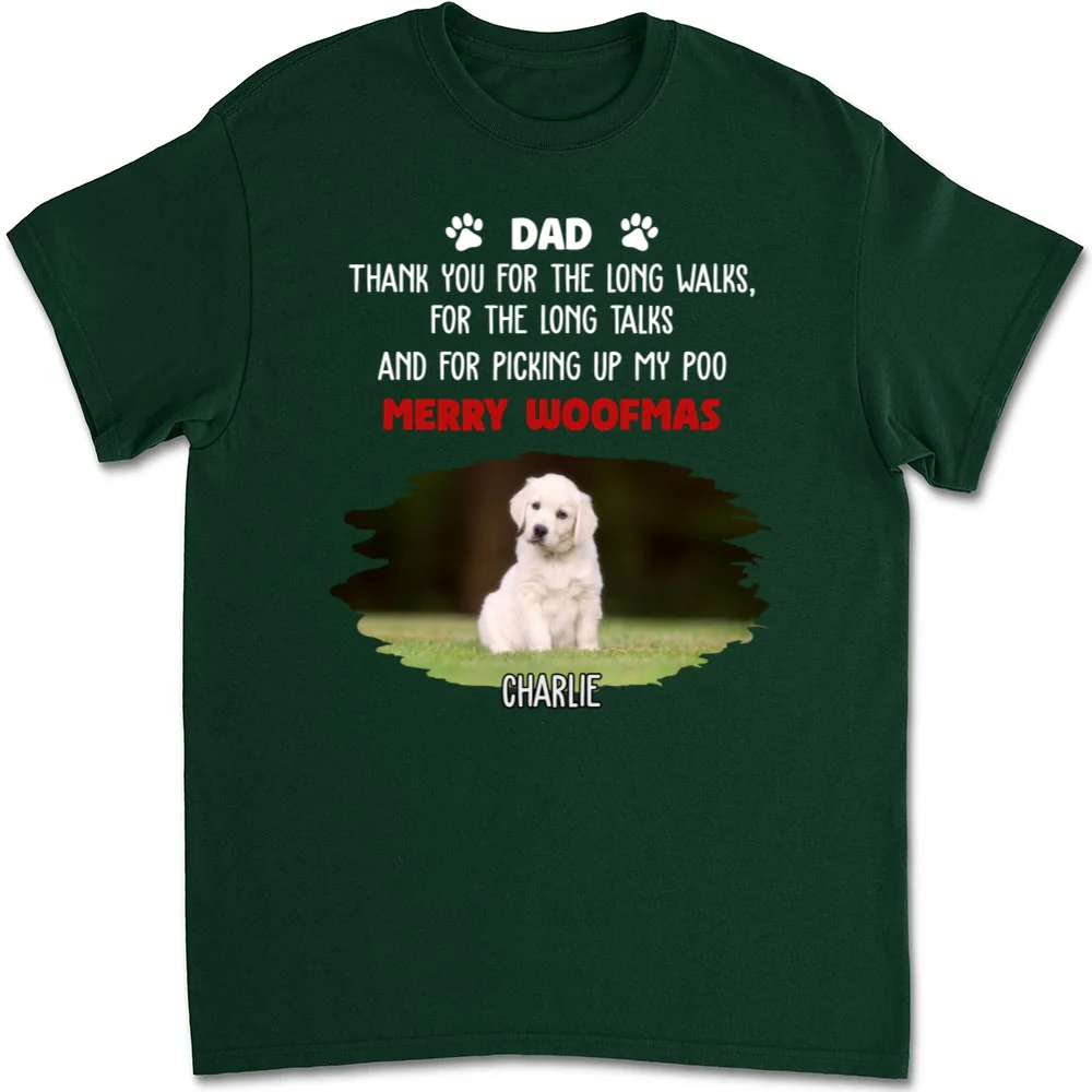 Long Walks Long Talks Dark Ver Photo - Personalized Custom Unisex T-shirt - Image 8