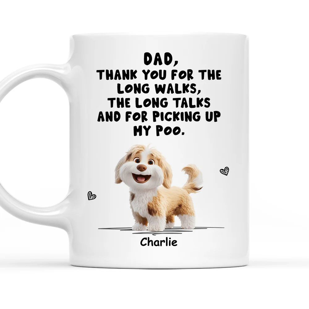 Long Walks Long Talks - Personalized Custom Coffee Mug