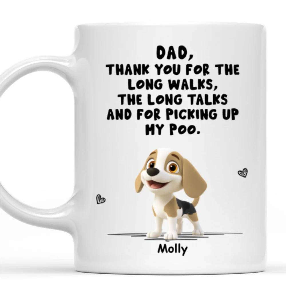 Long Walks Long Talks - Personalized Custom Coffee Mug - Image 7