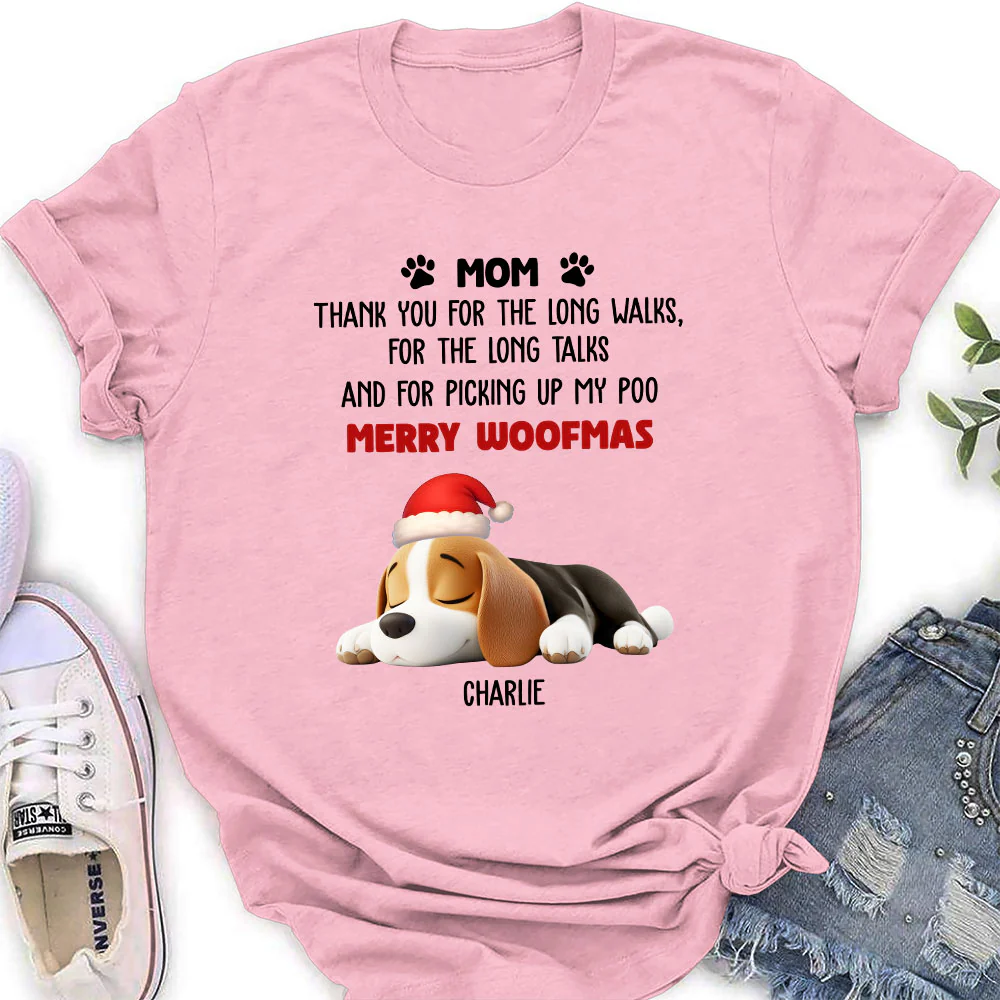 Long Walks Long Talks - Personalized Custom Women's T-Shirt - Image 2