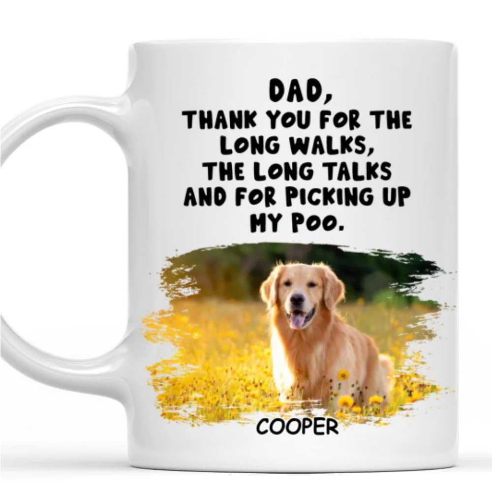 Long Walks Long Talks Photo - Personalized Custom Coffee Mug - Image 6