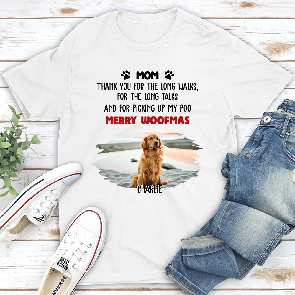 Long Walks Long Talks Photo - Personalized Custom Unisex T-shirt
